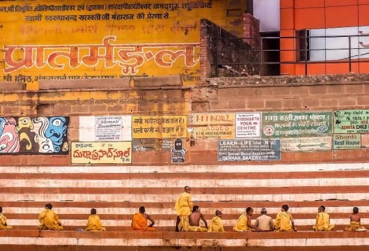 Mönche in Varanasi