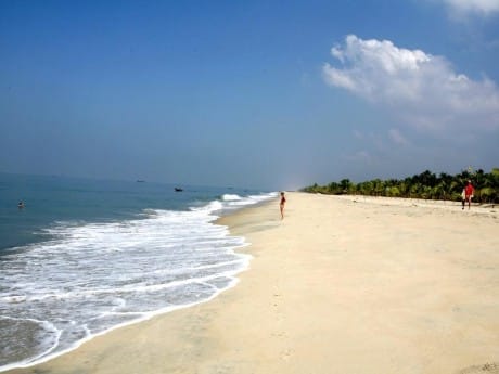 Erholung am Strand von Marari in Kerala