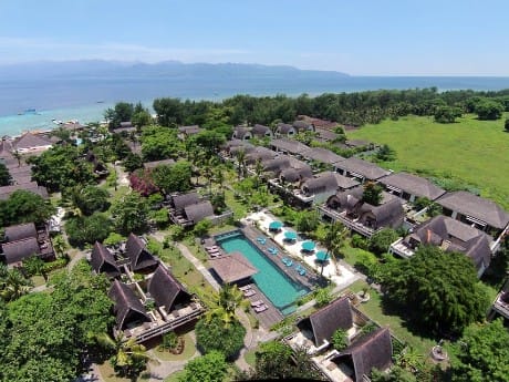 Luftansicht der Vila Ombak