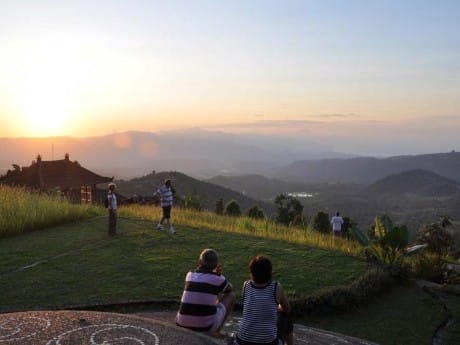 Aussicht von den Puri Lumbung Cottages