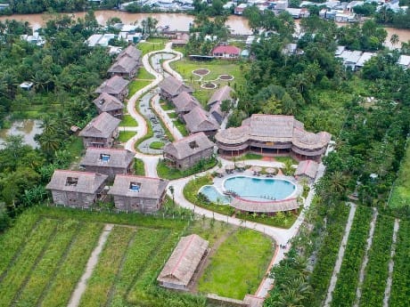 Die Can Tho Ecolodge von oben