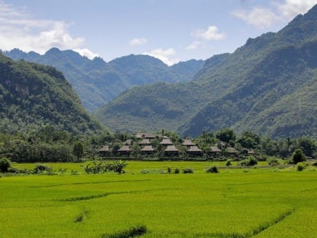 Außenansicht der Mai Chau Ecolodge