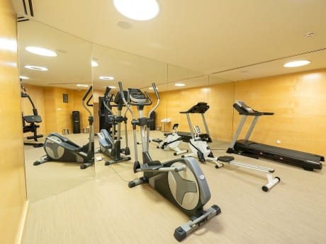 Der Fitnessraum des Hotel Smy