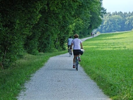 Gruppe Fahrradfahrer, Österreich