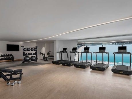 Fitnessraum im Hampton