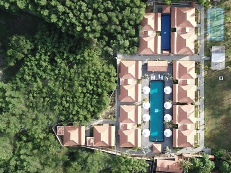 Das Pilgrimage Resort von oben