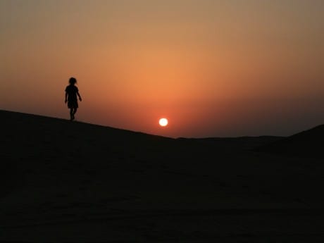 Sonnenuntergang in der Wüste