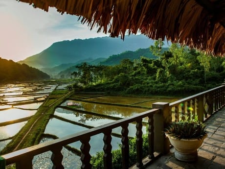Aussicht von der Mai Chau Ecolodge