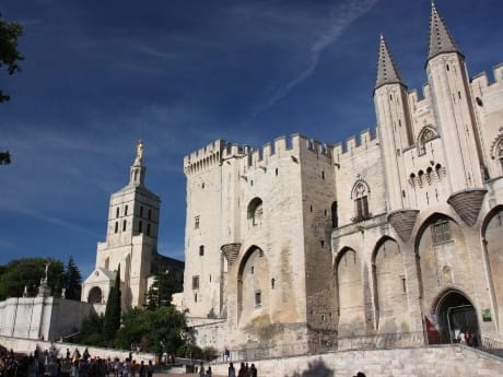 Papstpalast in Avignon, Frankreich