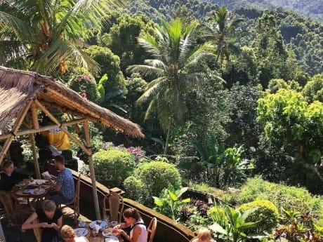 Frühstück im Puri Lumbung Cottages