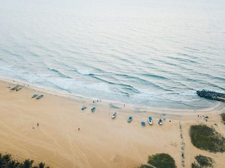 Strand von oben, Goldi Sands Negombo